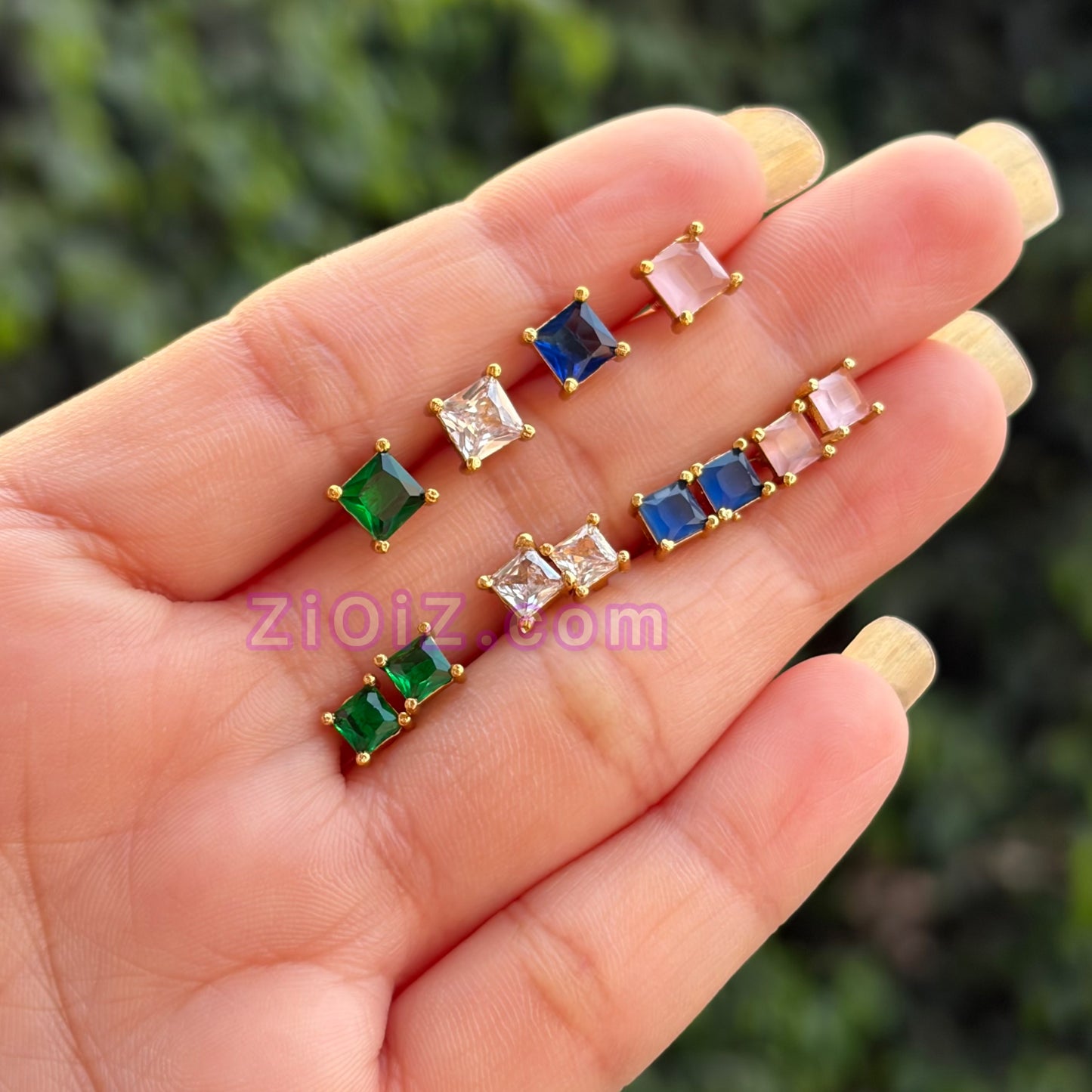 5 in 1 Changeable Stones Necklace