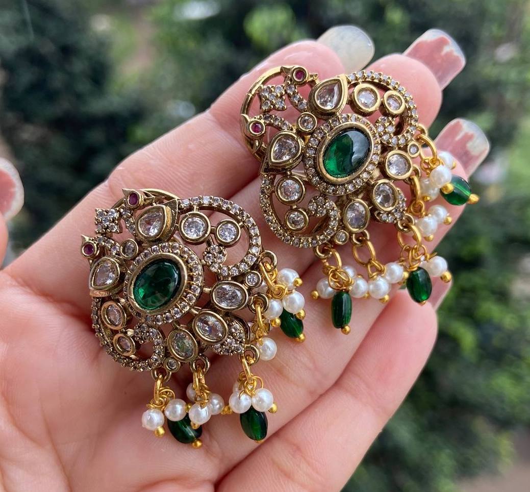 Victorian Peacock Charm Mangalsutra