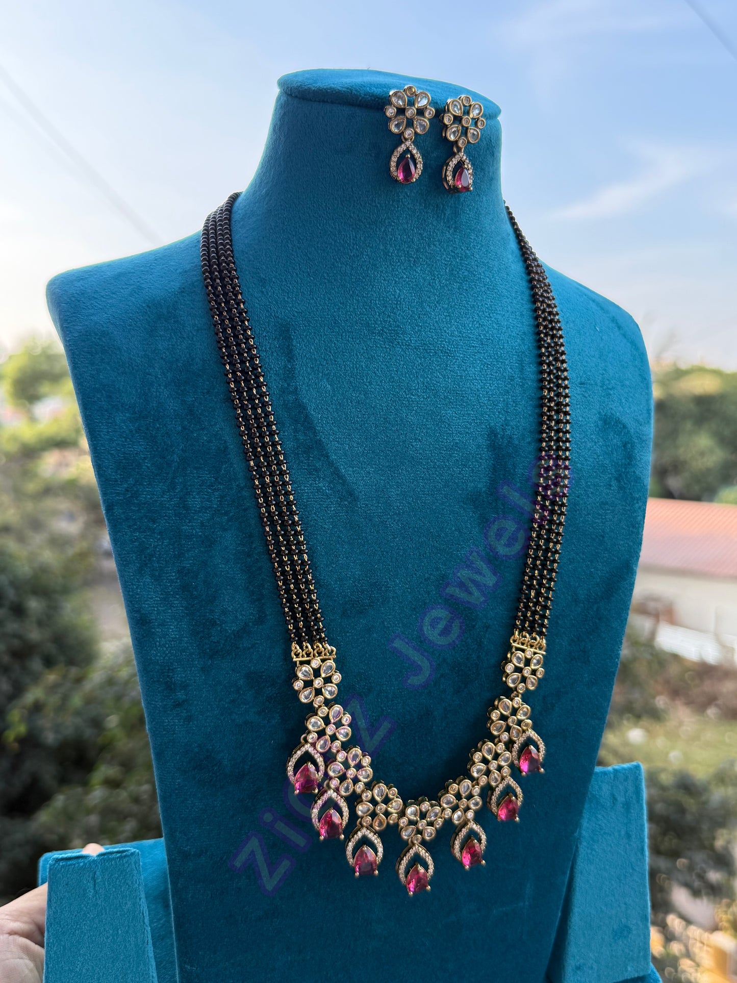Drop Stone 4-line Mangalsutra