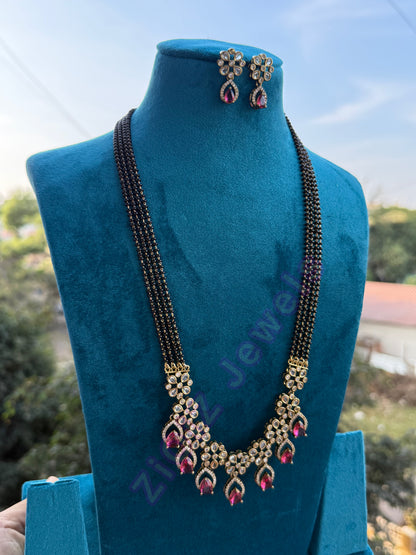Drop Stone 4-line Mangalsutra