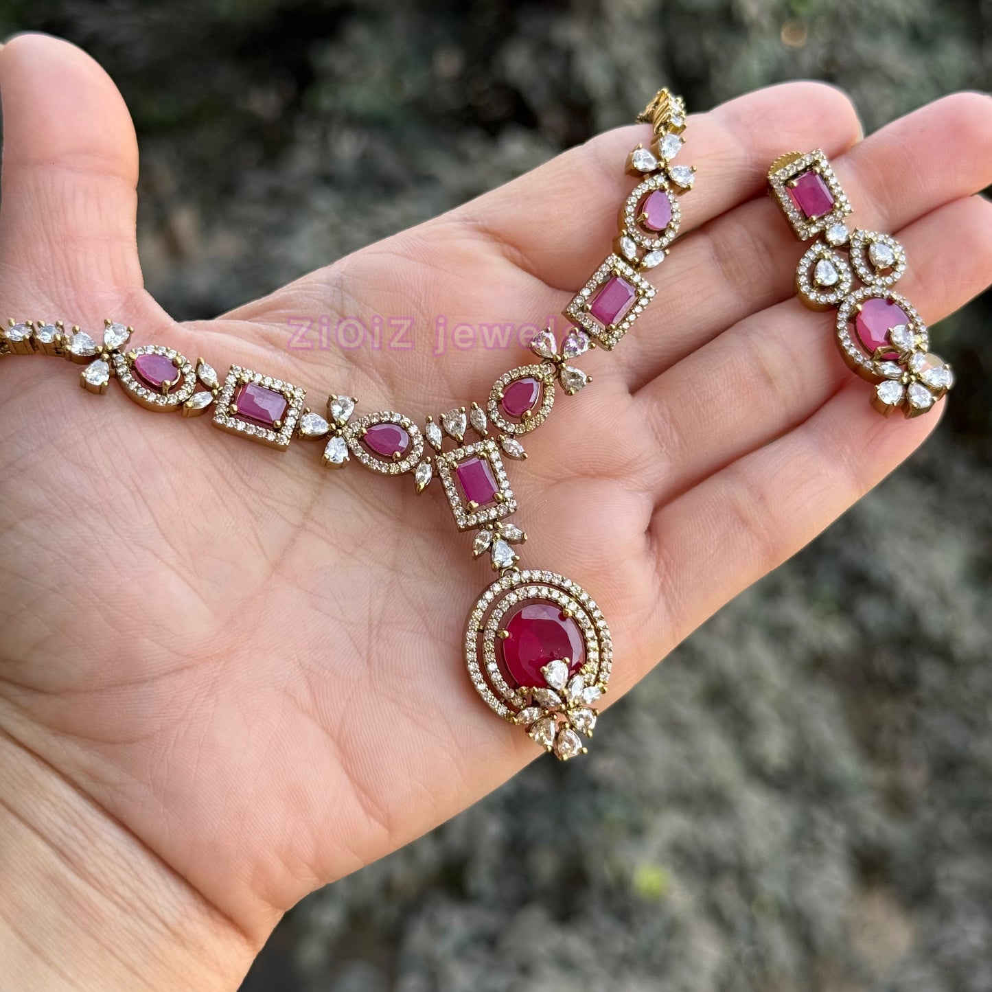Victorian -Delicate Diamond Necklace