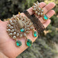 3D fan-feather peacock Mangalsutra