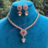4 in 1 Changeable Stones Necklace (Drop Shape)