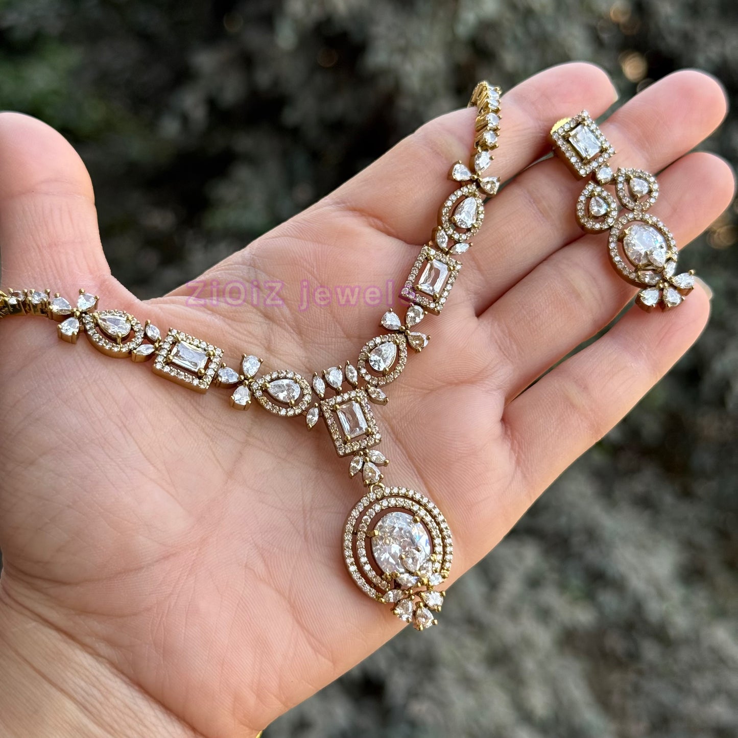 Victorian -Delicate Diamond Necklace