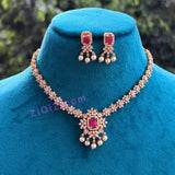 4 in 1 Changeable Stones Necklace (Square Shape)
