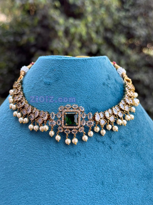 5 in 1 Changeable Stones Necklace