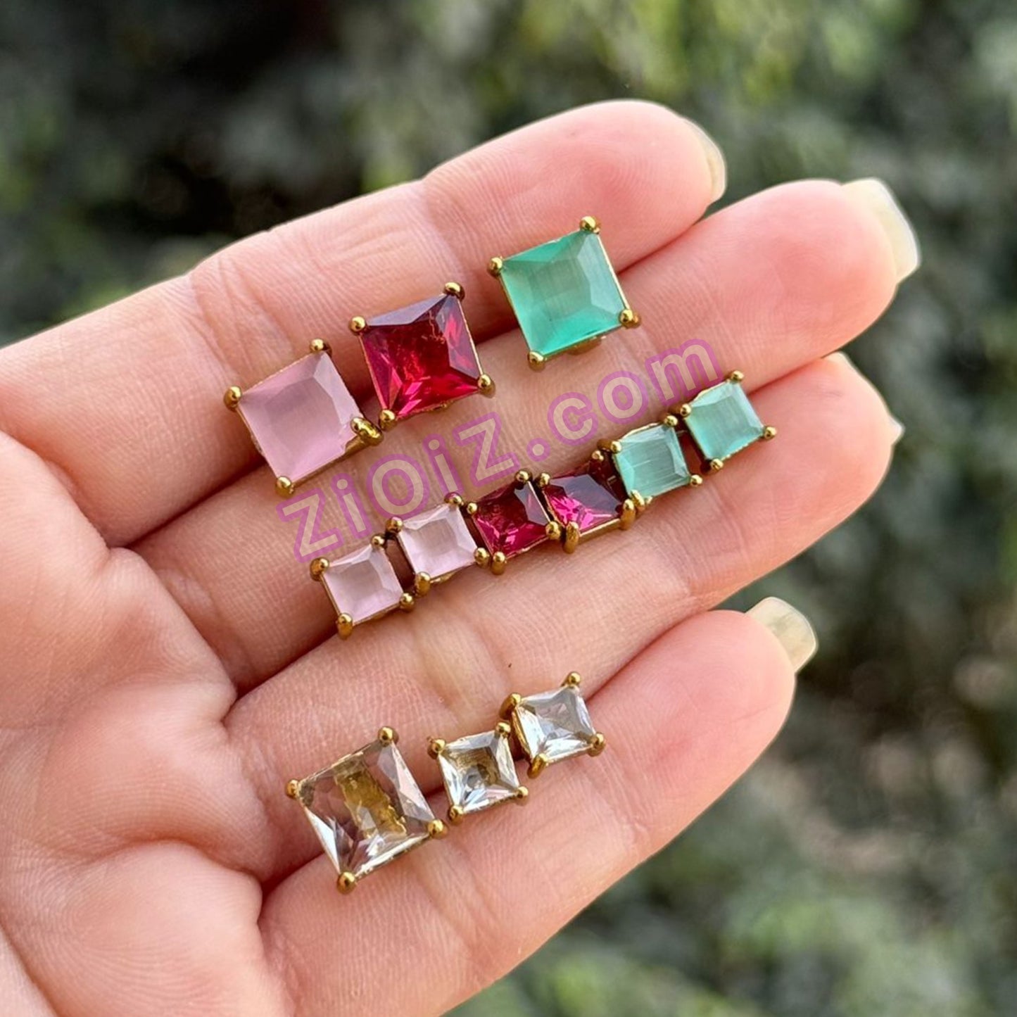 5 in 1 Changeable Stones Necklace