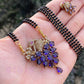 Short Crystal Peacock Mangalsutra