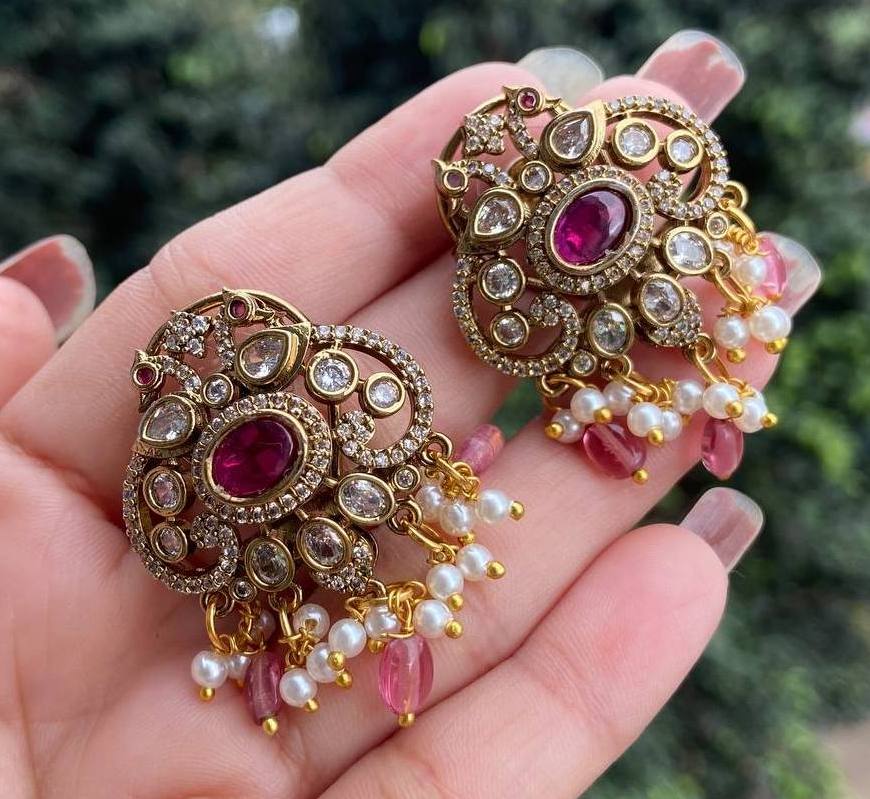 Victorian Peacock Charm Mangalsutra