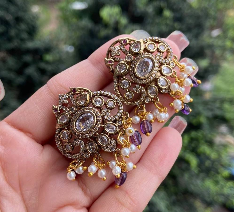 Victorian Peacock Charm Mangalsutra